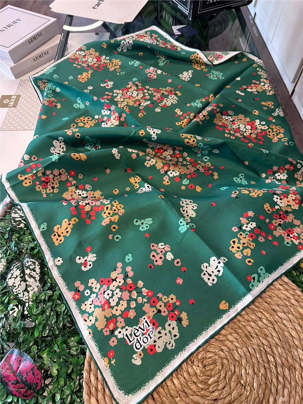 %100 İPEK TWİL EŞARP