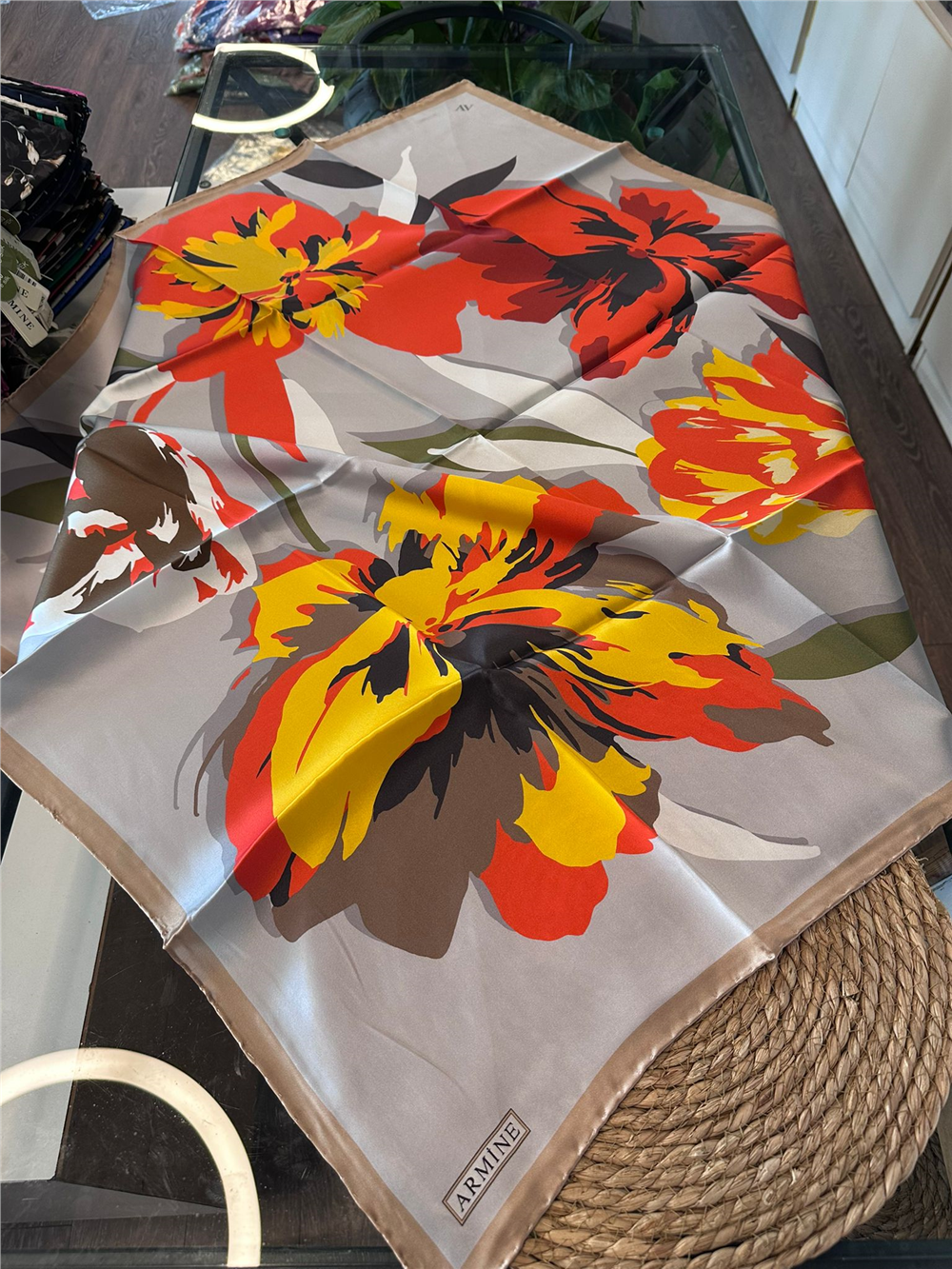 ARMİNE  %100 İPEK SURA EŞARP