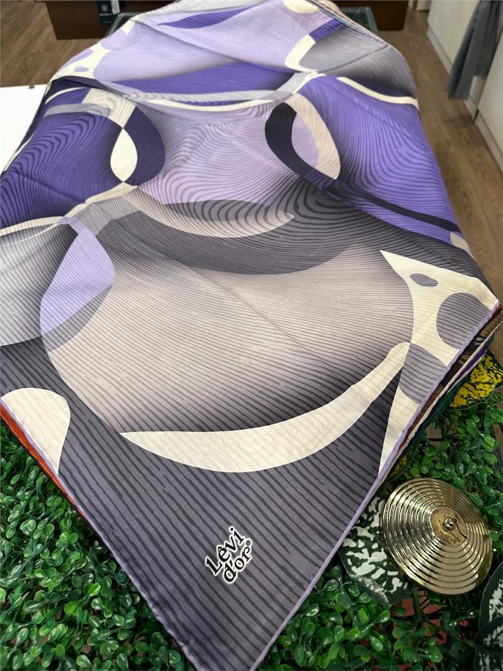 LEVİDOR ÖZEL SERİ % 100 İPEK TWİL EŞARP (NOSTALJİ)