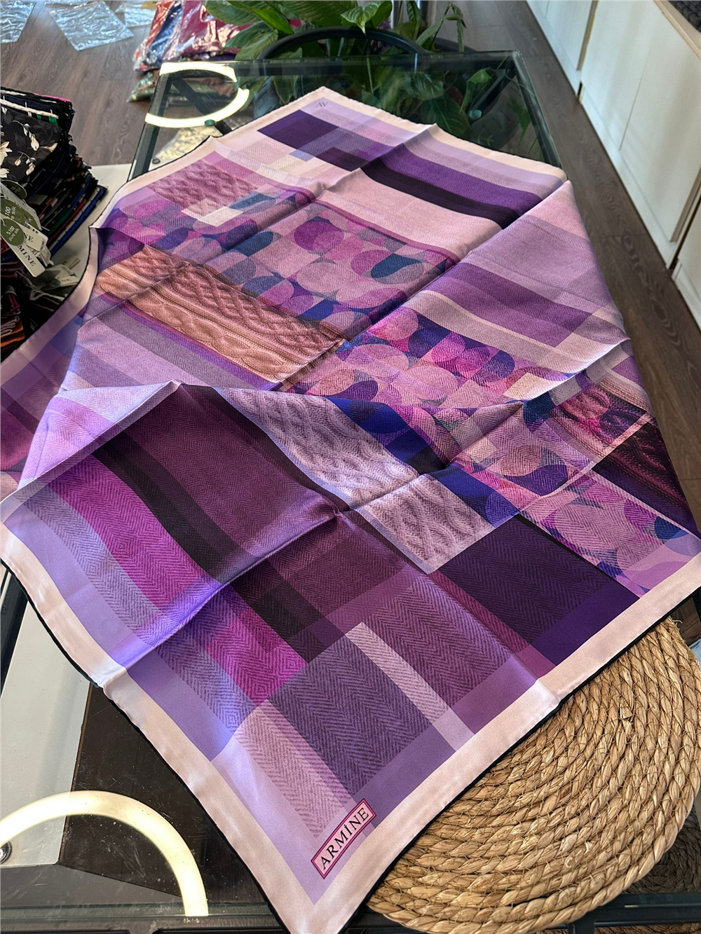 ARMİNE  %100 İPEK SURA EŞARP