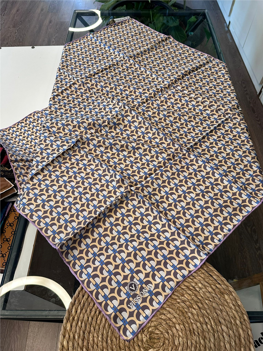 %100 İPEK TWİL EŞARP