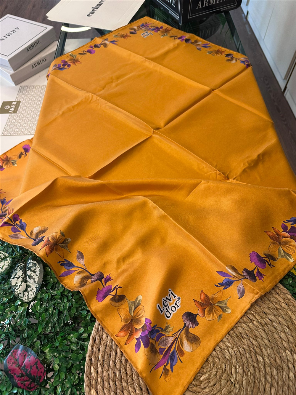 %100 İPEK TWİL EŞARP