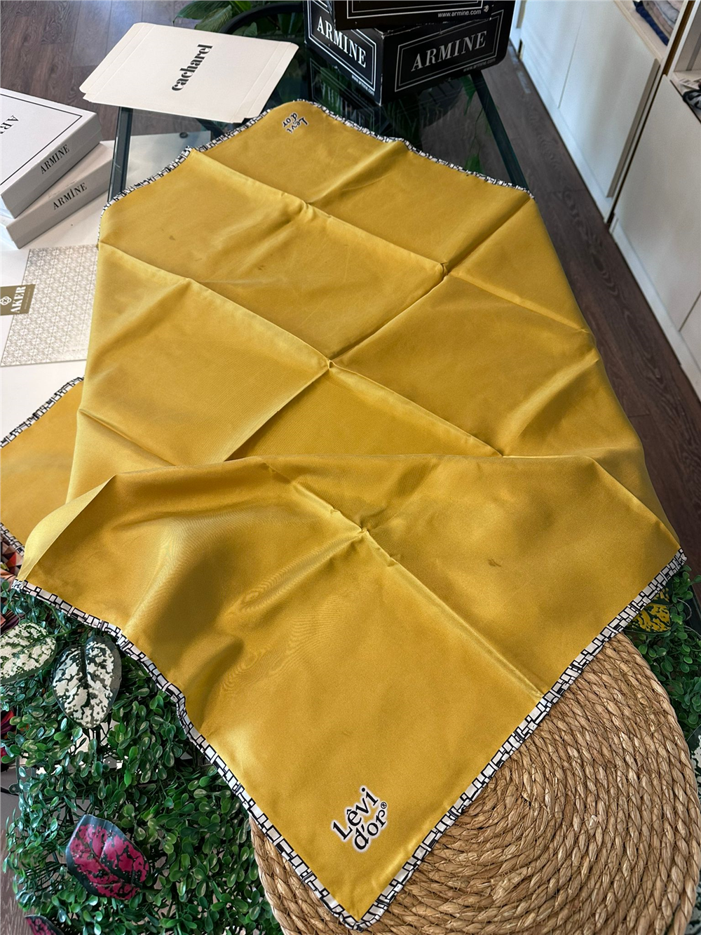 %100 İPEK TWİL EŞARP