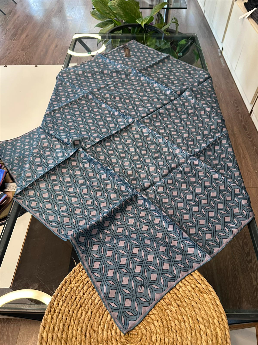 %100 İPEK TWİL EŞARP