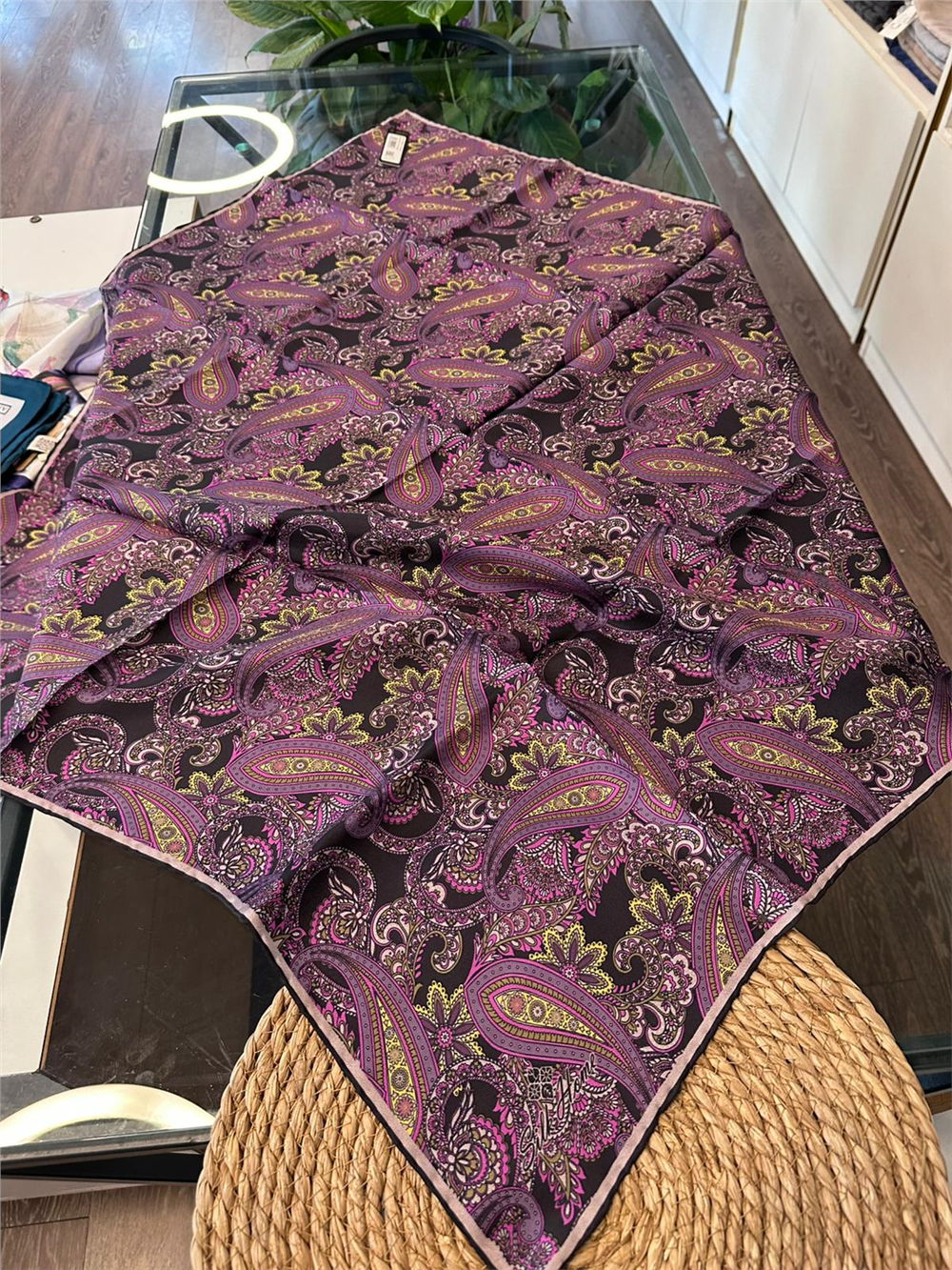 %100 İPEK TWİL EŞARP