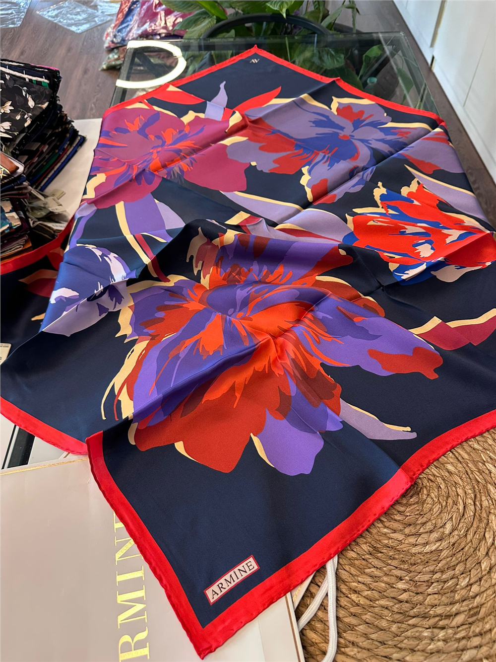 ARMİNE  %100 İPEK SURA EŞARP