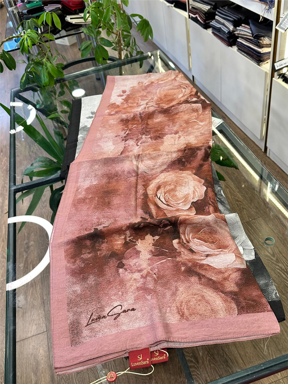 LUVEN SARA SUMMER ŞAL- LUVEN SARA %30İPEK %70 PAMUK ŞAL