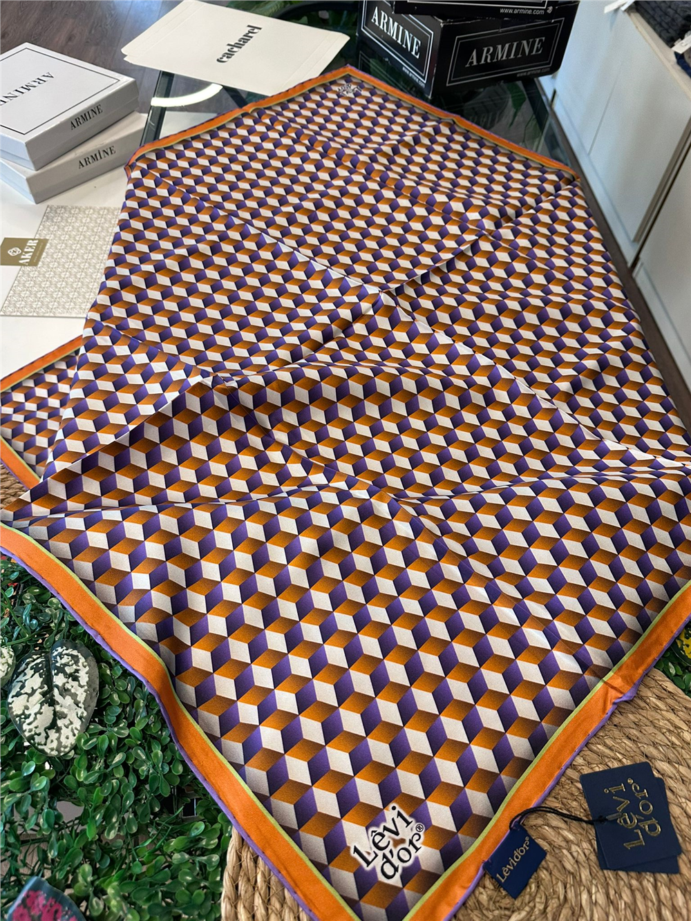 %100 İPEK TWİL EŞARP