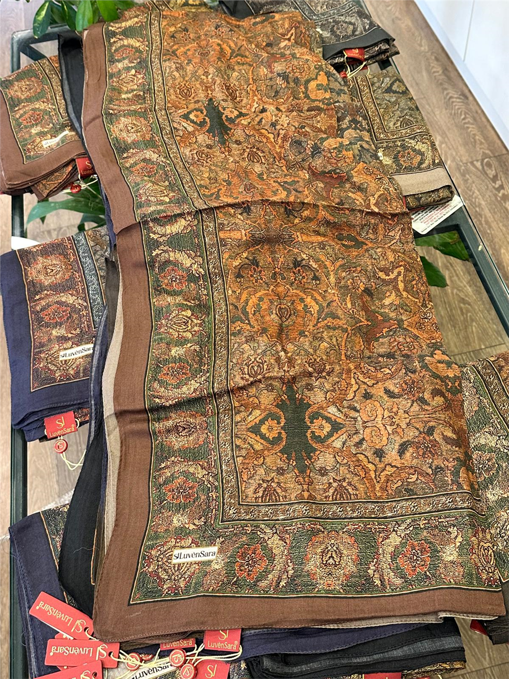 LUVEN SARA SUMMER ŞAL- LUVEN SARA %30İPEK %70 PAMUK ŞAL