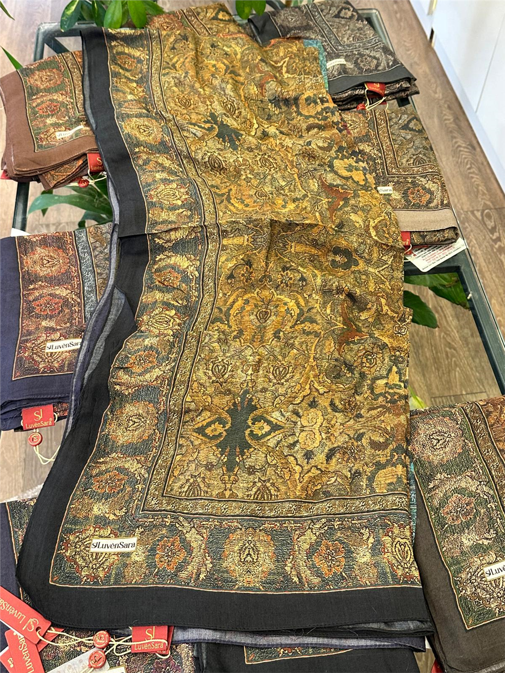 LUVEN SARA SUMMER ŞAL- LUVEN SARA %30İPEK %70 PAMUK ŞAL