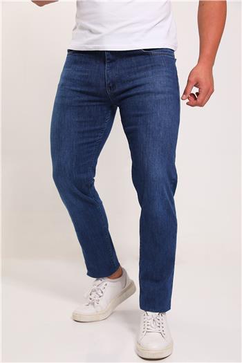 Erkek Likralı Jeans Pantolon Lacivert 497704