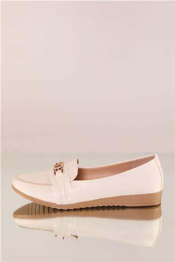 Kadın Babet Ayakkabı Beyaz 500579