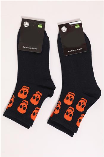 Kadın Desenli İkili Soket Çorap (35-40 Beden Aralığında Uyumludur) Lacivert 496400