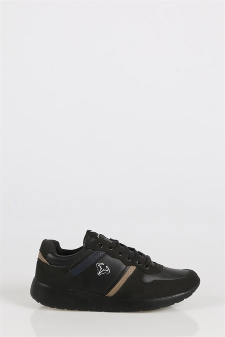 Siyah Bağcıklı Bay Spor Ayakkabı 164093