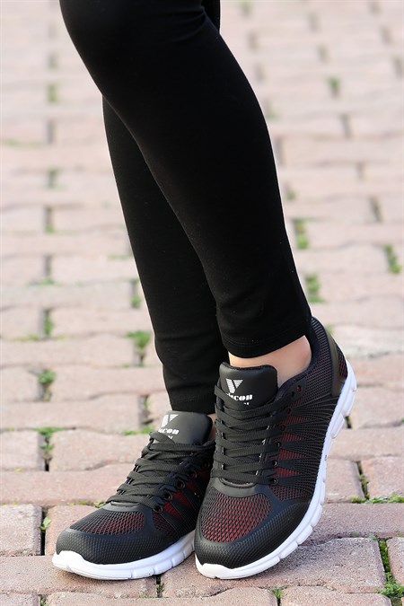 Siyah Bağcıklı Bayan Spor Ayakkabı 209284