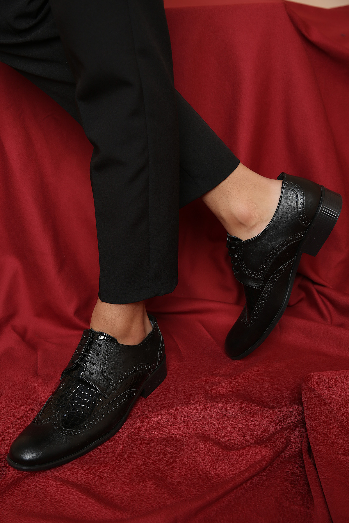 Siyah Bağcıklı Klasik Erkek Ayakkabı 344989- tozlu.com