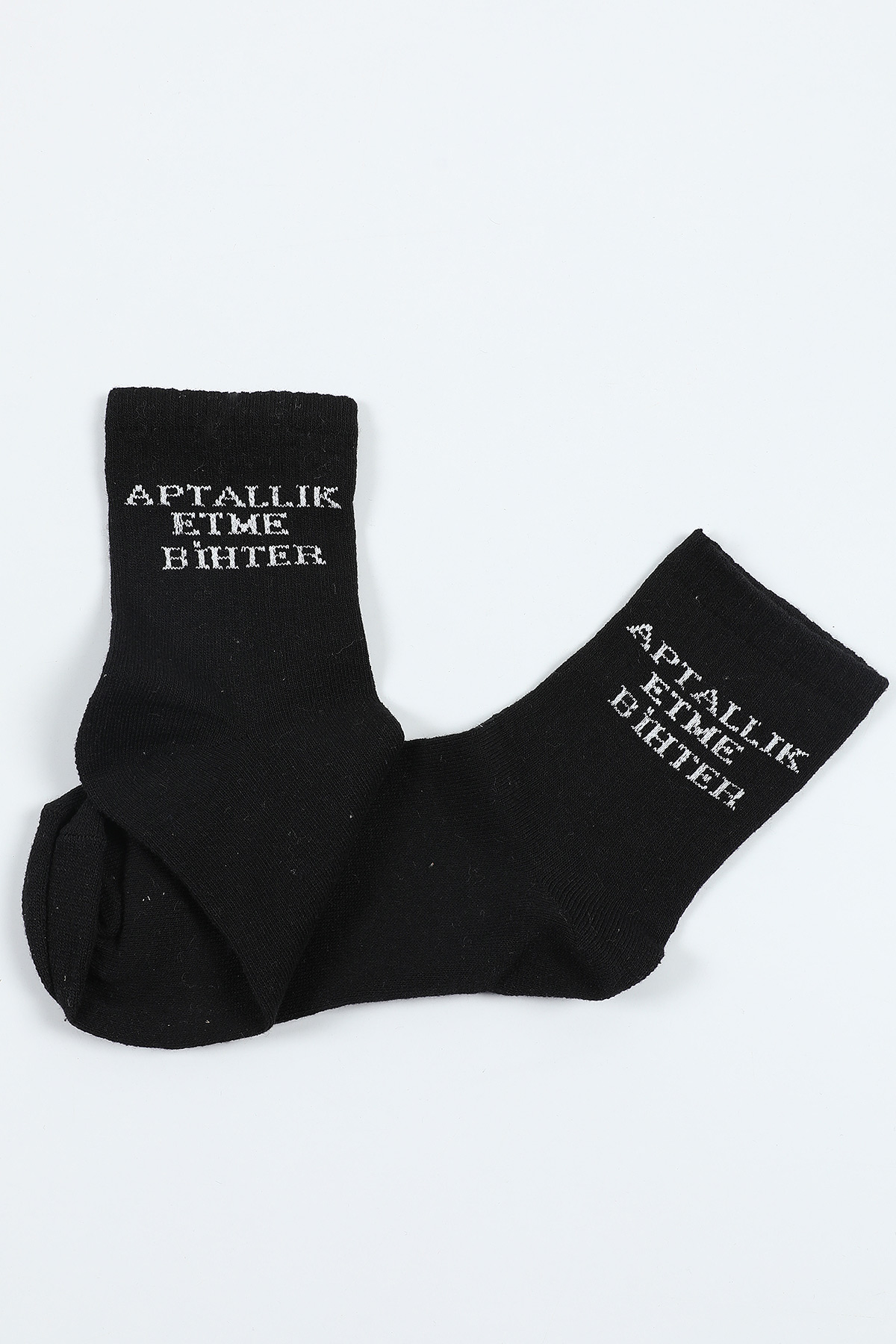 Siyah Desenli Erkek Çorap