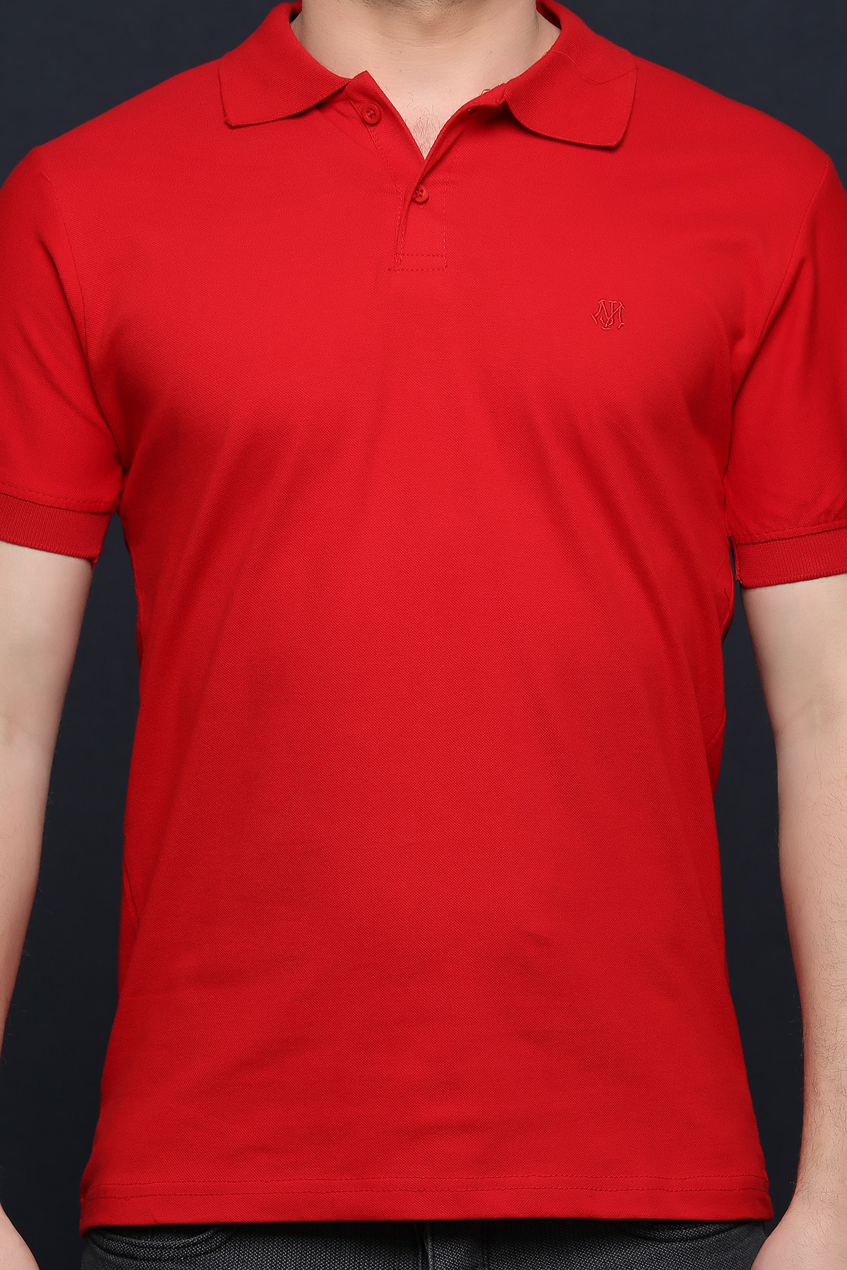 Kırmızı Polo Yaka Erkek T-shirt 311007- tozlu.com