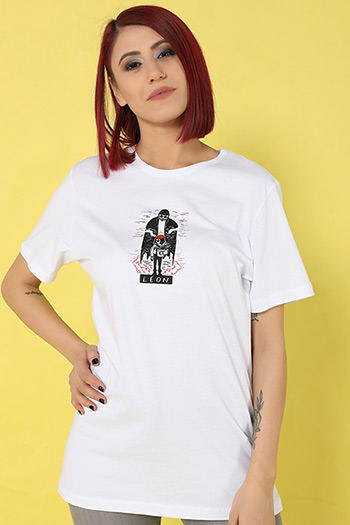 Baskılı Sevgili Kombin Kadın T-shirt