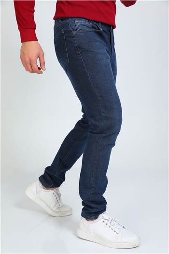 Erkek Jeans Pantolon Lacivert 490852