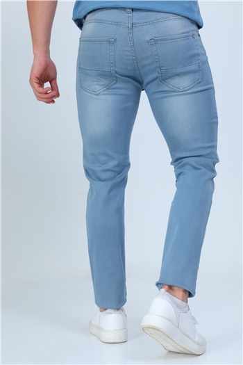 Erkek Likralı Jeans Pantolon BuzMavisi 492128