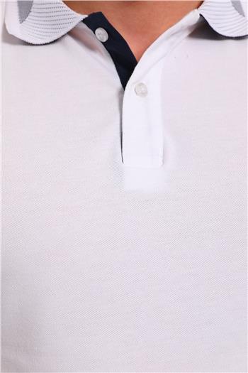 Erkek Polo Yaka Tshirt Beyaz 494551