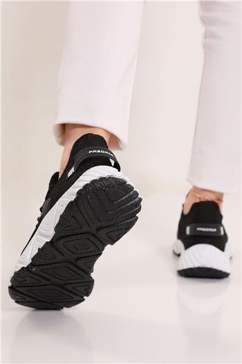 Kadın Bağcıklı Mevsimlik Spor Ayakkabı Siyah