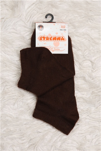 Kadın Kışlık Patik Çorap (36-40 Uyumludur) Kahve