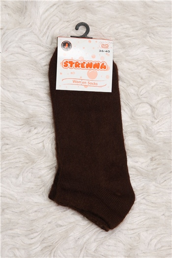 Kadın Kışlık Patik Çorap (36-40 Uyumludur) Kahve