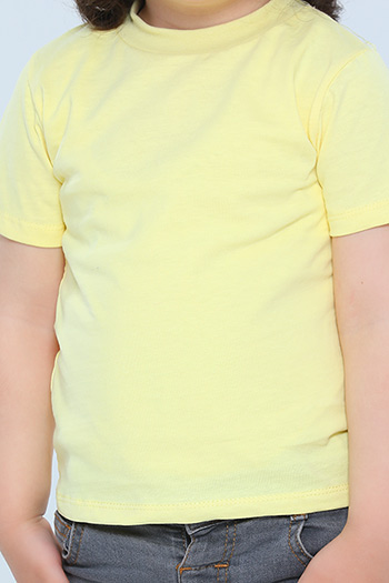 Sarı Erkek Çocuk Bisiklet Yaka T-shirt 482865
