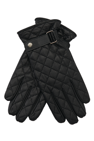 GLOVES-Quilted Men's Leather Gloves