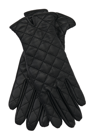 GLOVES-Quilted Women's Leather Gloves