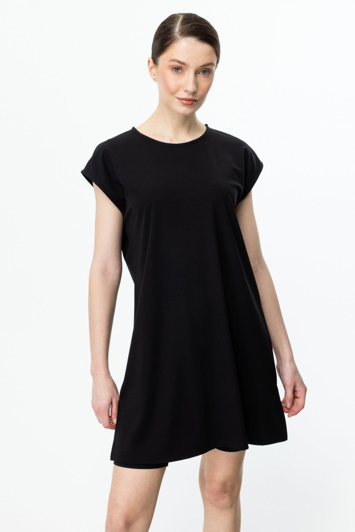 2025 İLKBAHAROn Fahion SIFIR YAKA UZUN BASİC TUNİK BLUZON FASHION4812751419