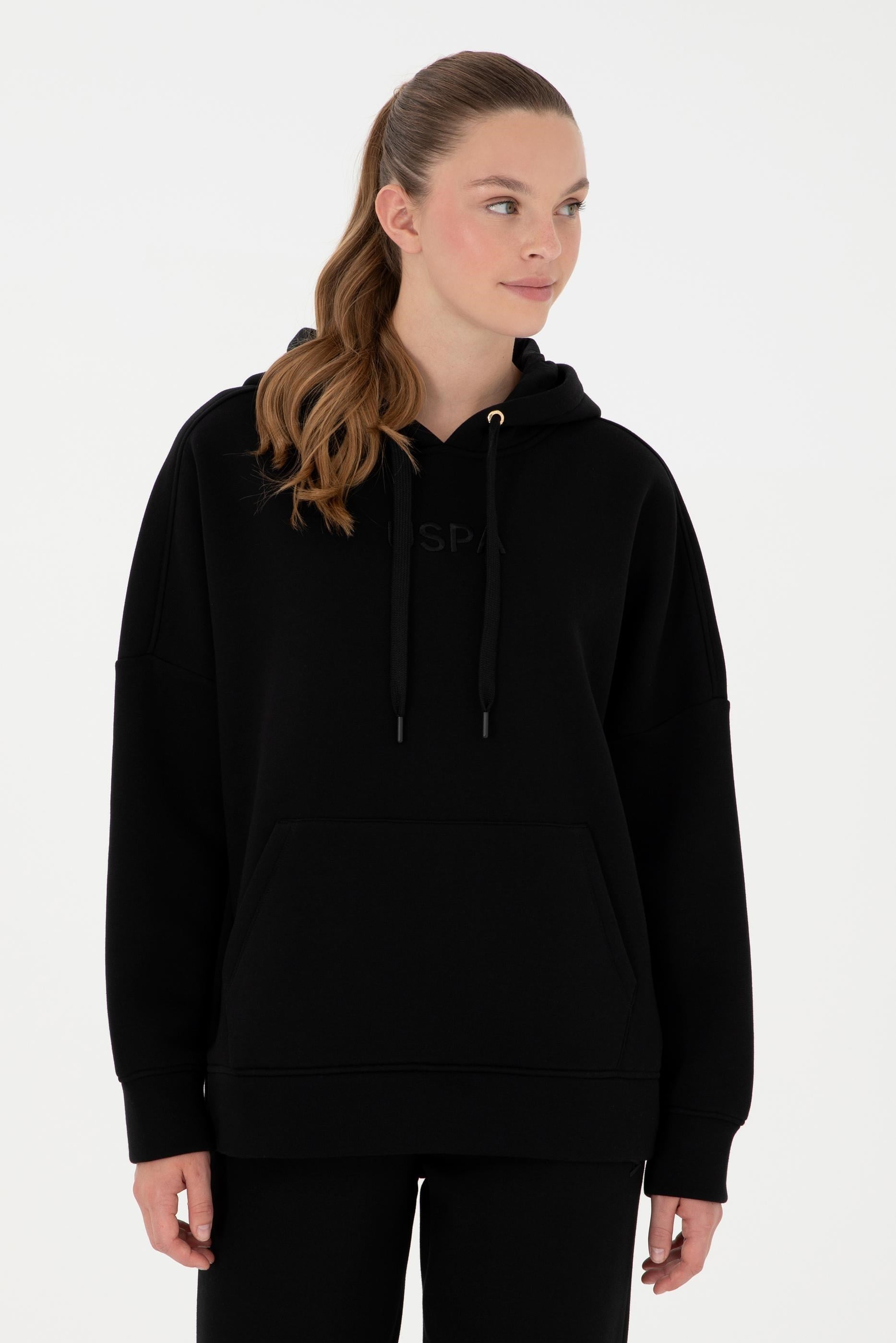 2026 KIŞUS POLO ASSN Renkli Logo Detaylı Kısa Kapüşonlu Kadın SweatshirtU.S. Polo Assn.494451939202