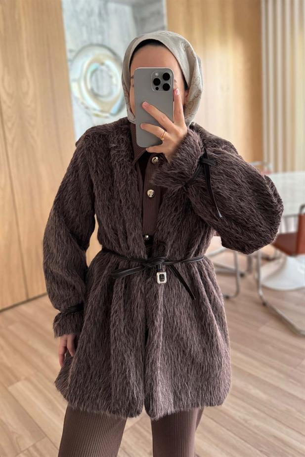 Alpaka Kürk - Kahverengi