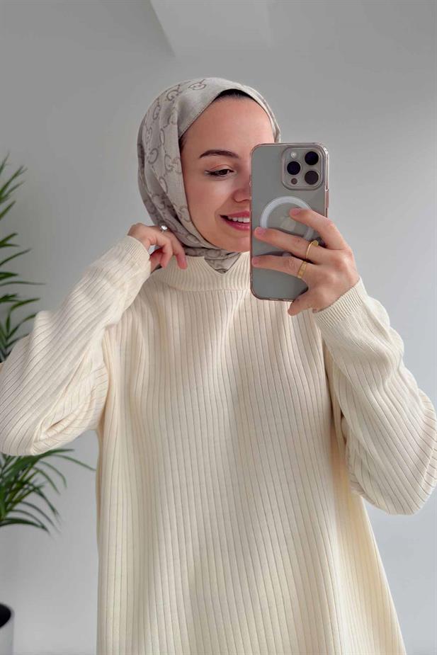 Anje Triko Takım - Bej