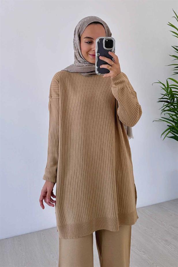 Anje Triko Takım - Camel