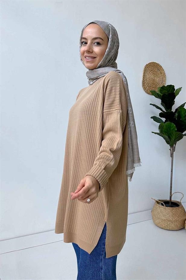 Anje Triko Tunik - Camel