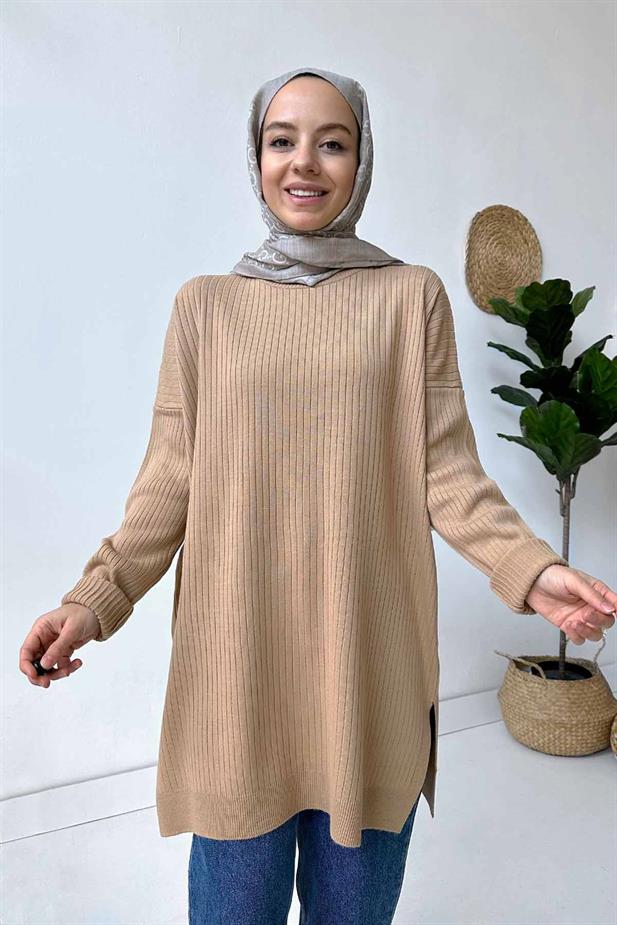Anje Triko Tunik - Camel