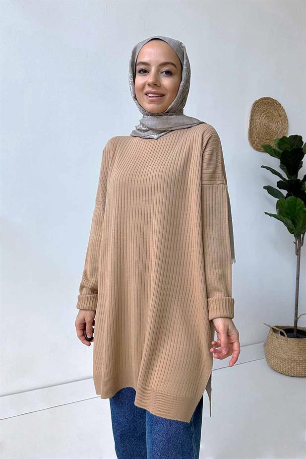 Anje Triko Tunik - Camel