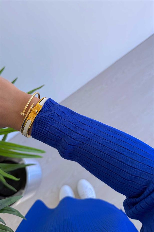 Anje Triko Tunik - Saks Mavi