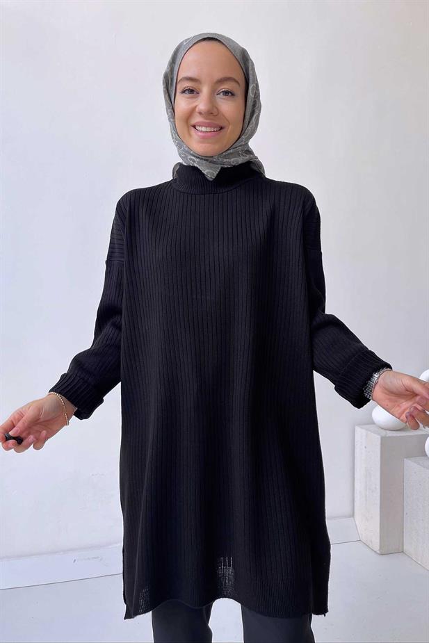 Anje Triko Tunik - Siyah