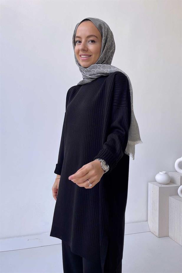 Anje Triko Tunik - Siyah