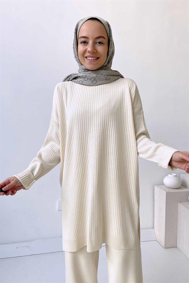 Anje Triko Tunik - Taş