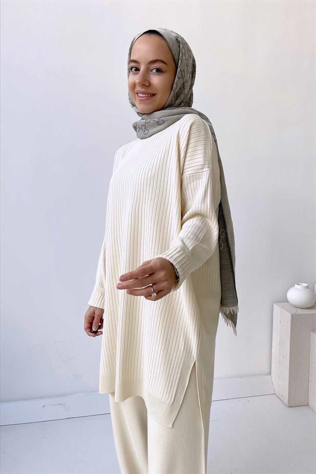 Anje Triko Tunik - Taş