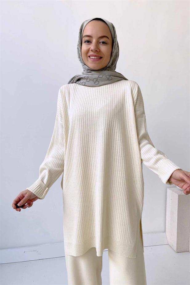 Anje Triko Tunik - Taş