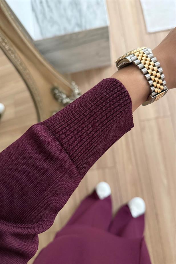 Arlena Premium Rayon Takım - Mürdüm