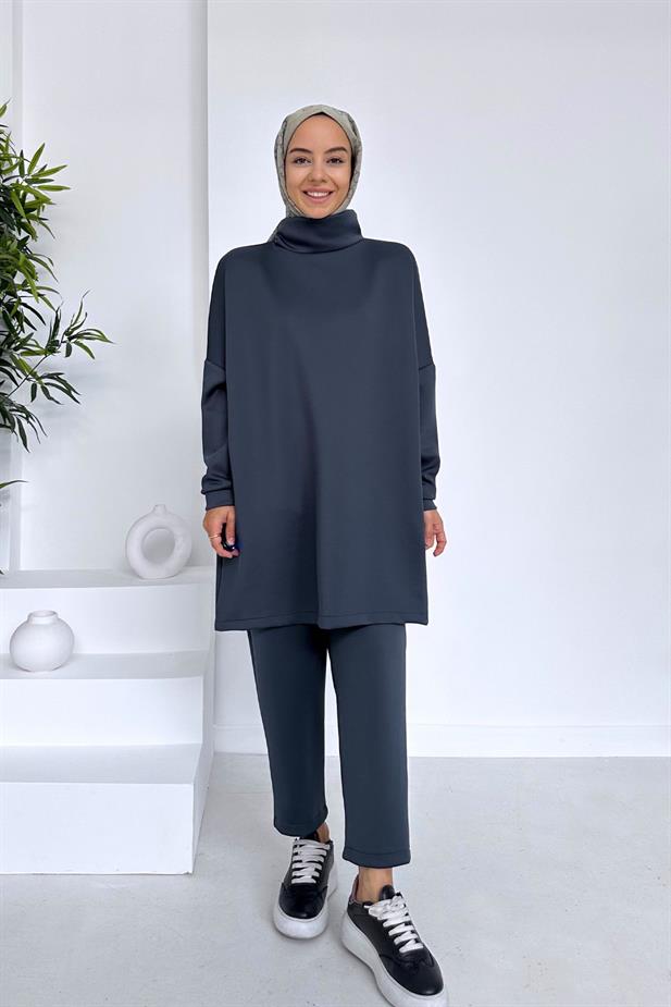 Balıkçı Yaka Basic Scuba Takım - Füme