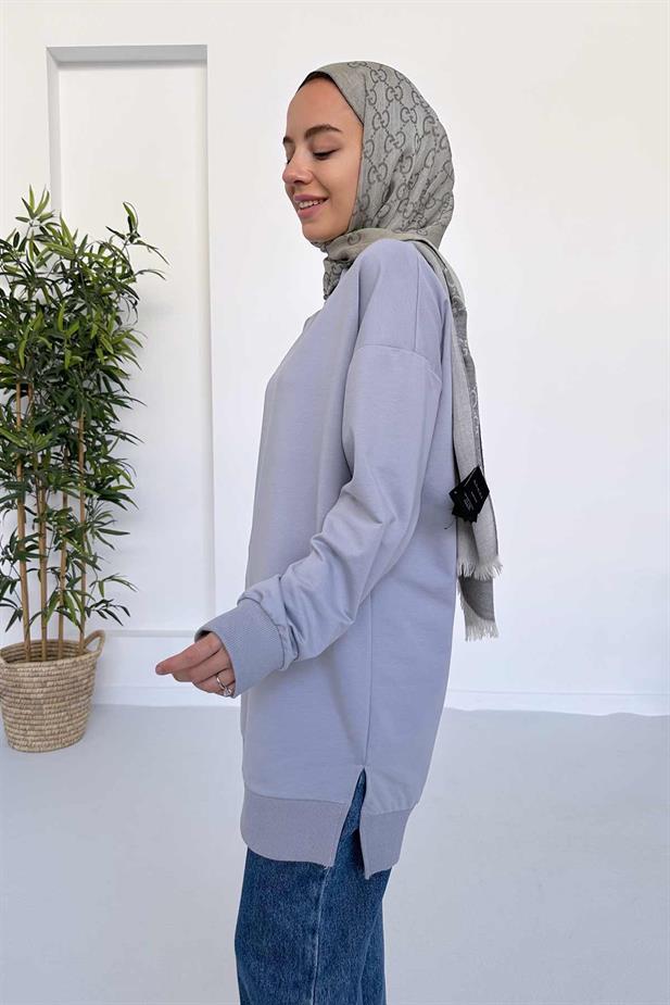 Basic Sweatshirt - Gri