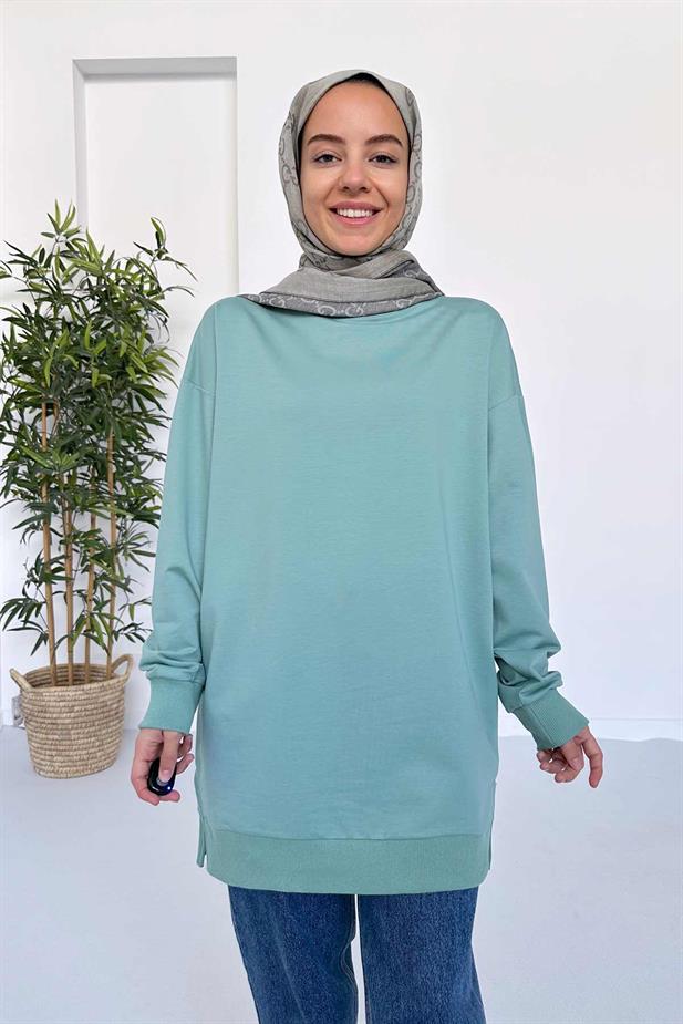 Basic Sweatshirt - Yeşil